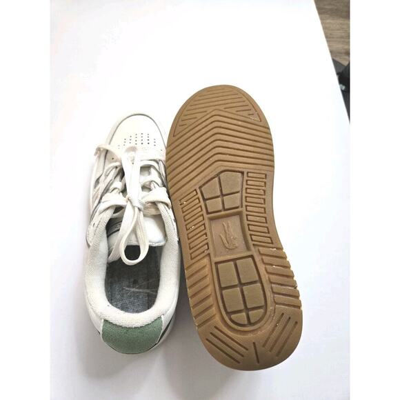 Lacoste L001 0321 Women's White Leather Athletic Runners Sneakers Size 5.5 EU 36 - Picture 12 of 13